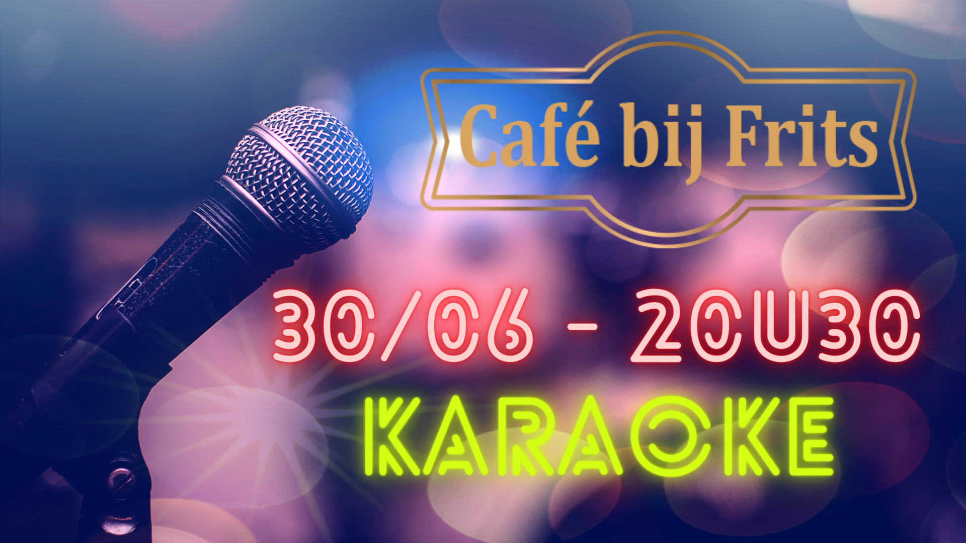Karaoke-avond in Café Frits Hasselt