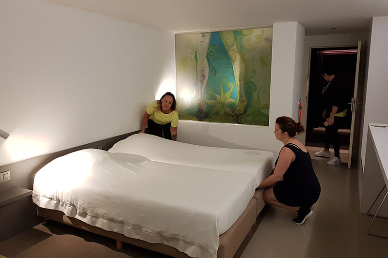 Hotelkamer Twin in Hotel Corbie Geel