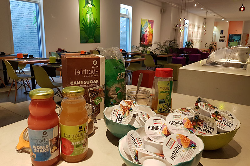 Bio ontbijtbuffet in Hotel Corbie Geel